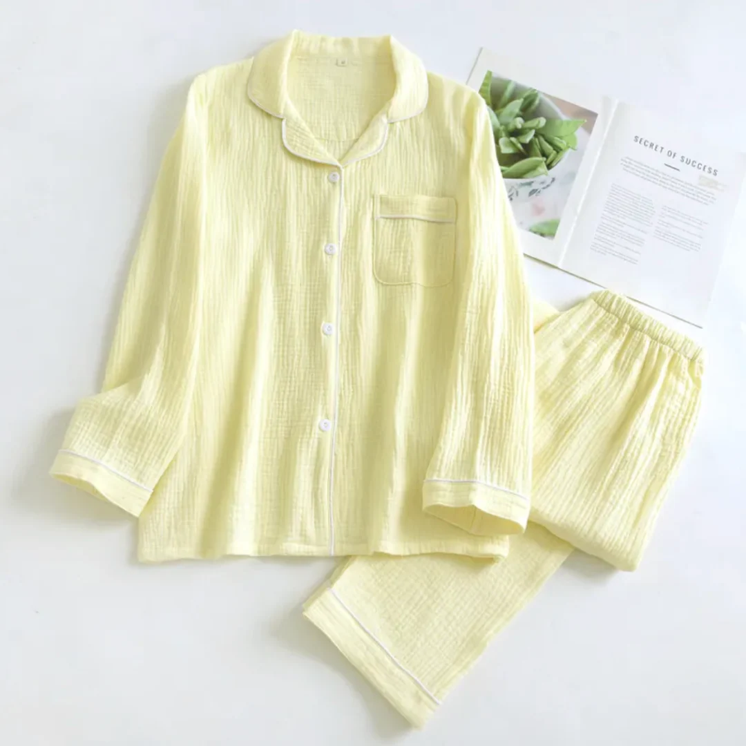 The Long Sleeve - 100% Muslin Cotton Pajama - Image 10