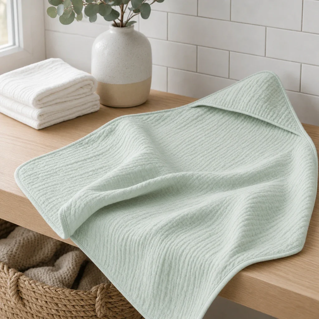 Muslin Hooded Towel - Image 6