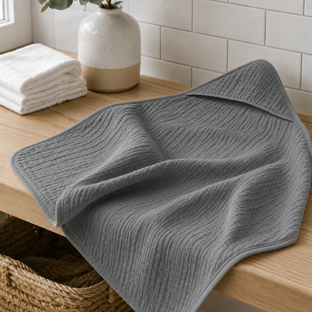 Muslin Hooded Towel - Image 8