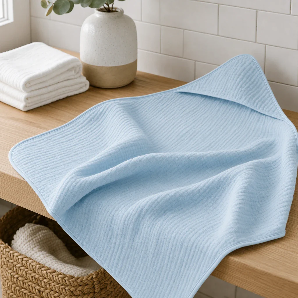 Muslin Hooded Towel - Image 9