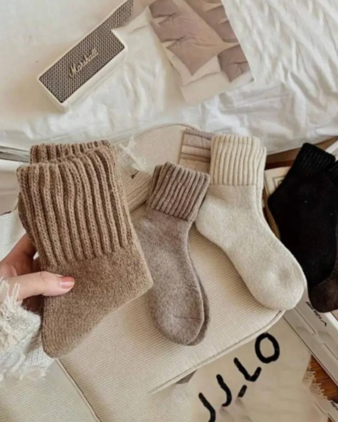 The Knitted Fleece Socks - 5 Pairs Pack - Image 6